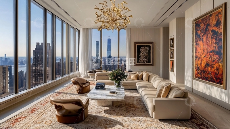 高清大图下载【趣麦麦图】高楼休闲区5