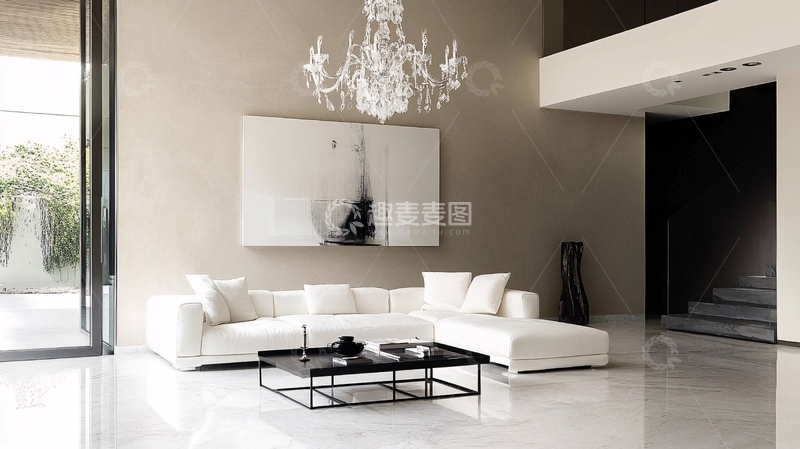 意式极简客厅效果2