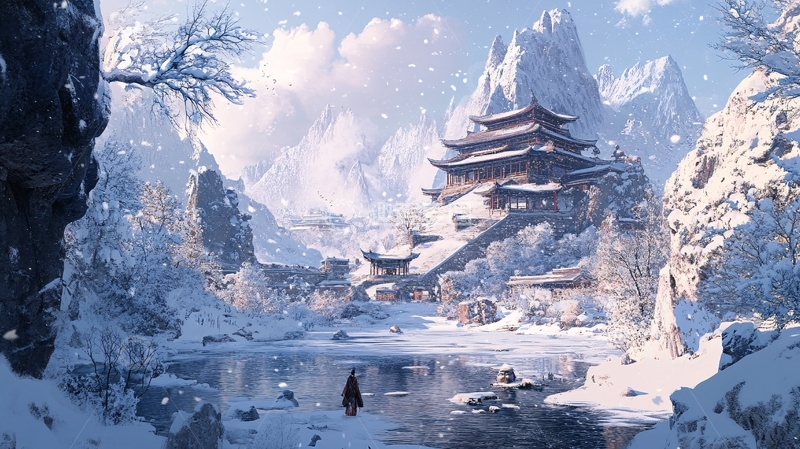 高清大图下载【趣麦麦图】古风人物大场景5