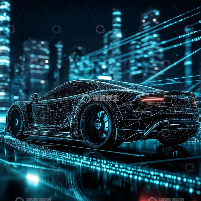 高清大图下载【趣麦麦图】汽车科技背景35
