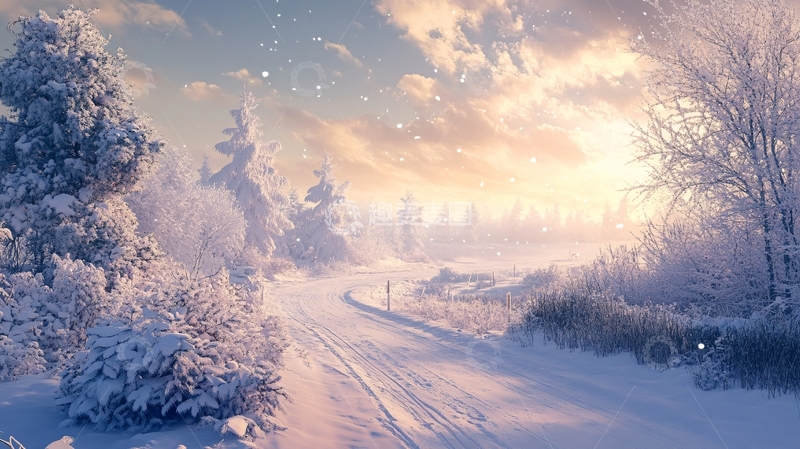 高清大图下载【趣麦麦图】唯美冬天壁纸背景2