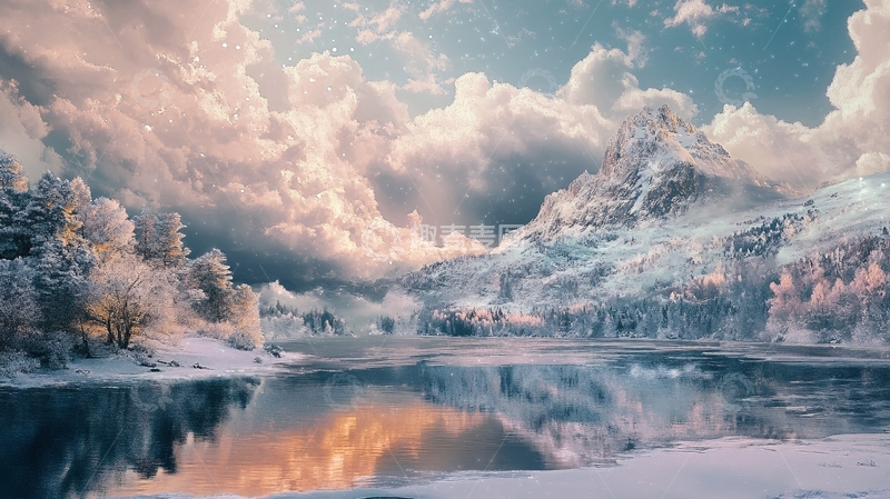 高清大图下载【趣麦麦图】暖调山水风景36