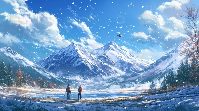 高清大图下载【趣麦麦图】新海诚风格插画2