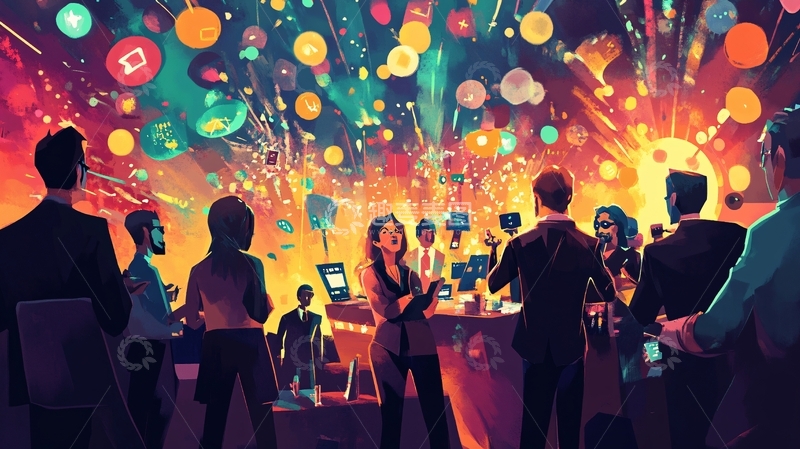 高清大图下载【趣麦麦图】企业晚会