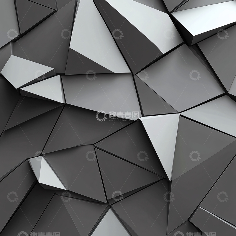 高清大图下载【趣麦麦图】高清立体几何背景