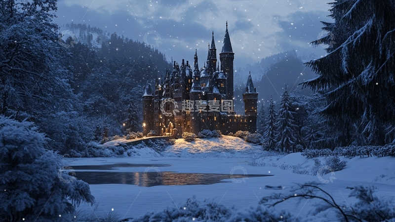 高清大图下载【趣麦麦图】冰雪奇缘城堡2
