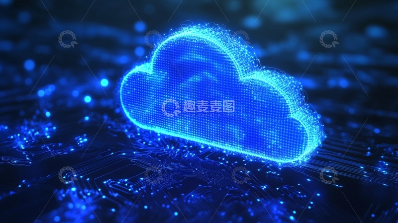 高清大图下载【趣麦麦图】科技云背景3