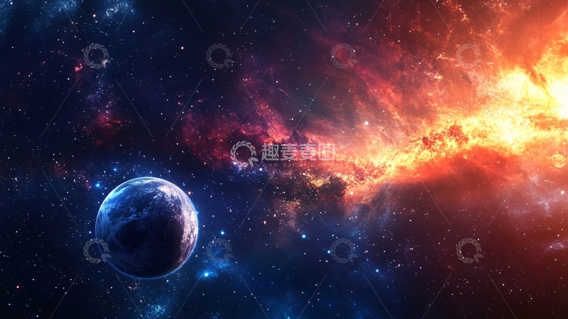 高清大图下载【趣麦麦图】唯美宇宙背景2