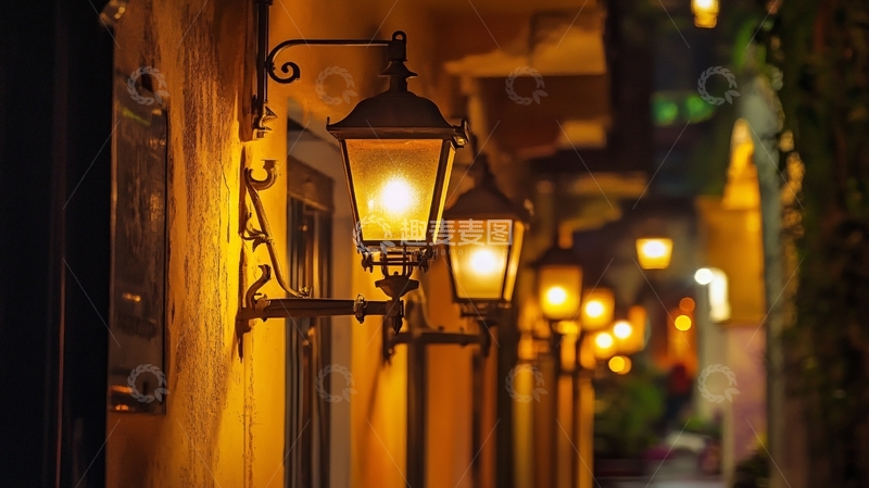 高清大图下载【趣麦麦图】鼓浪屿的路灯1