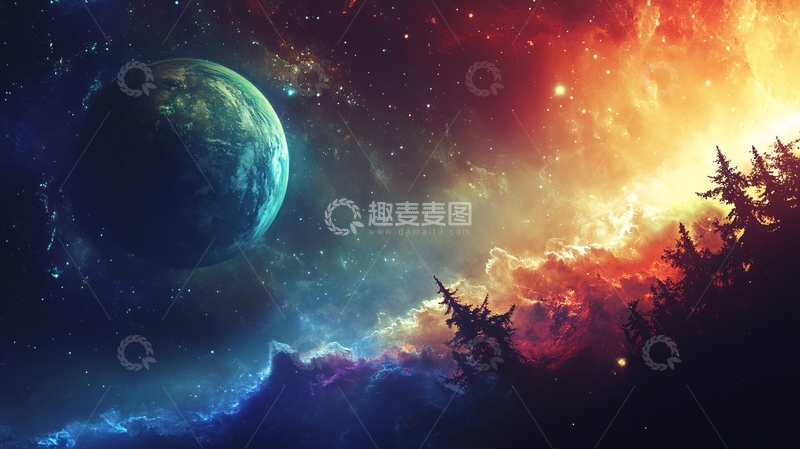 高清大图下载【趣麦麦图】新年商业互联网科技