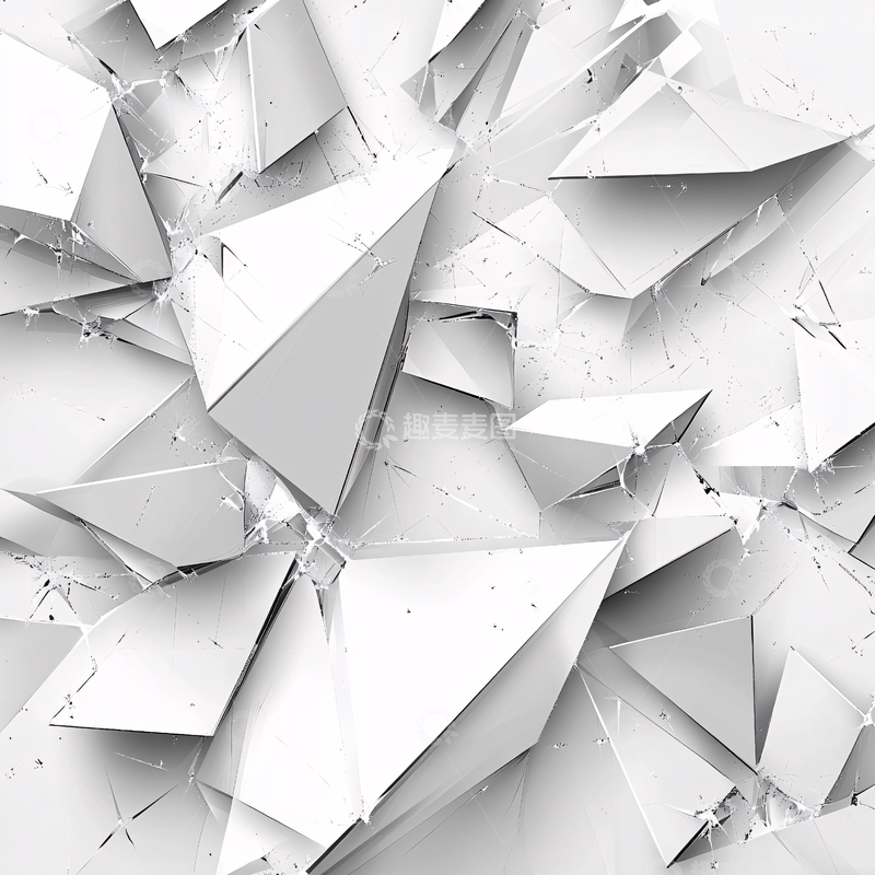 高清大图下载【趣麦麦图】晶格破碎背景