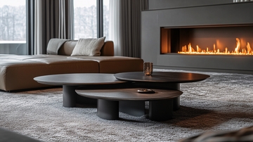 意式极简轻奢茶几