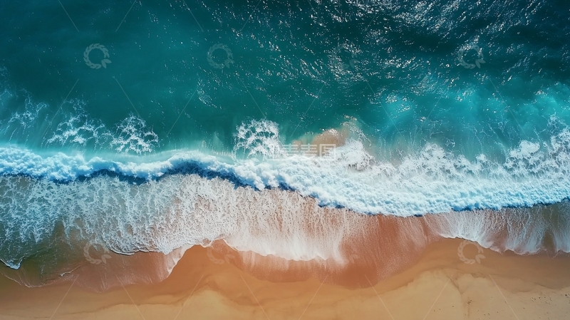 高清大图下载【趣麦麦图】航拍海滩
