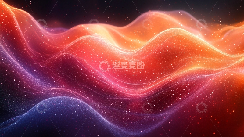 高清大图下载【趣麦麦图】梦幻浪漫线条流动2