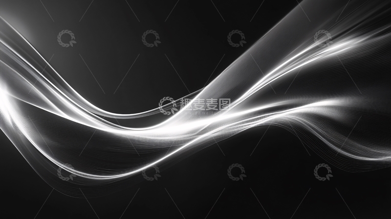 高清大图下载【趣麦麦图】黑白线条壁纸