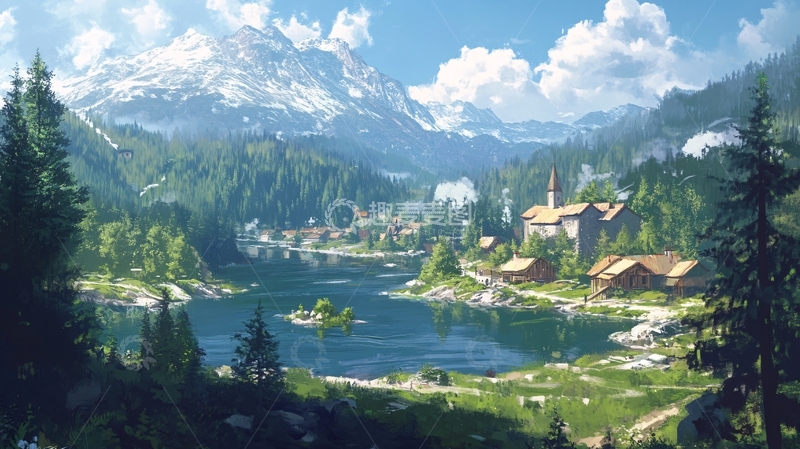 高清大图下载【趣麦麦图】风景原画21