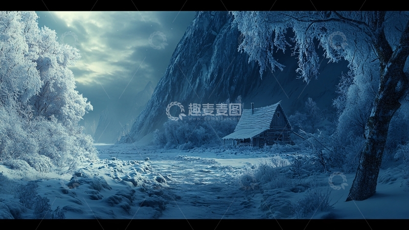 高清大图下载【趣麦麦图】冬日幽静场景1