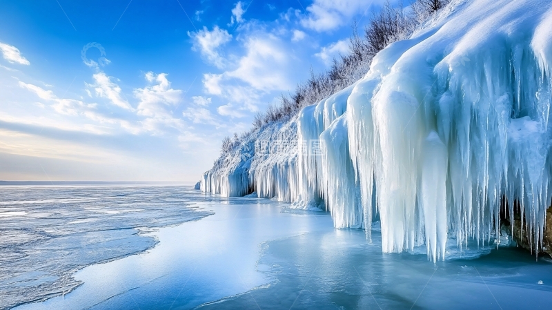 高清大图下载【趣麦麦图】-唯美冰凌风景1