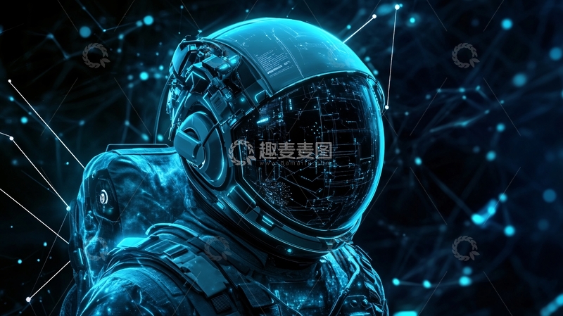 高清大图下载【趣麦麦图】科技宇航员1
