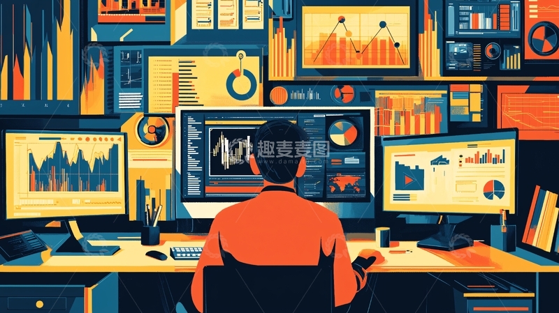 高清大图下载【趣麦麦图】市场交易员10