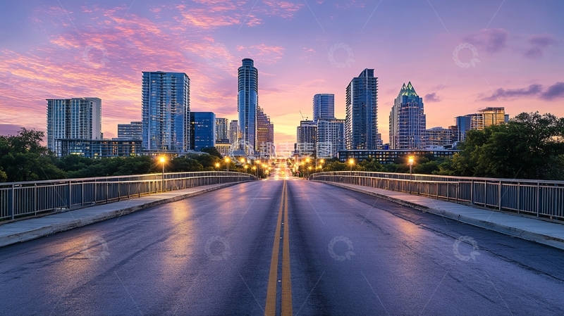 高清大图下载【趣麦麦图】华府大道黄昏15