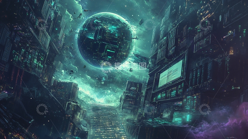 高清大图下载【趣麦麦图】元宇宙科技背景素材5