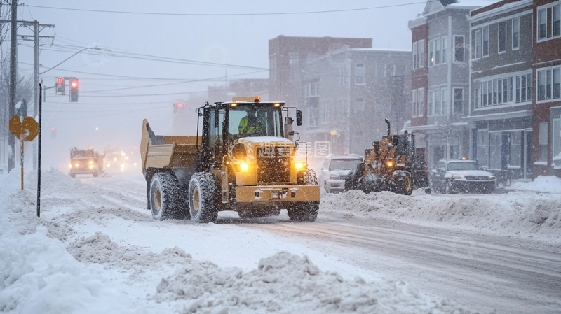 高清大图下载【趣麦麦图】道路除雪1