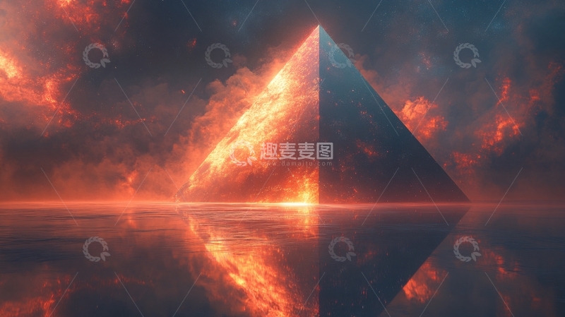 高清大图下载【趣麦麦图】金字塔展板