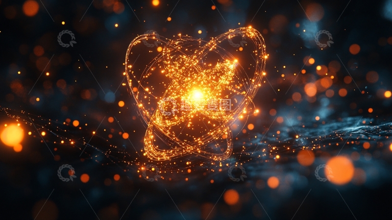 高清大图下载【趣麦麦图】光束光感光影科技心形