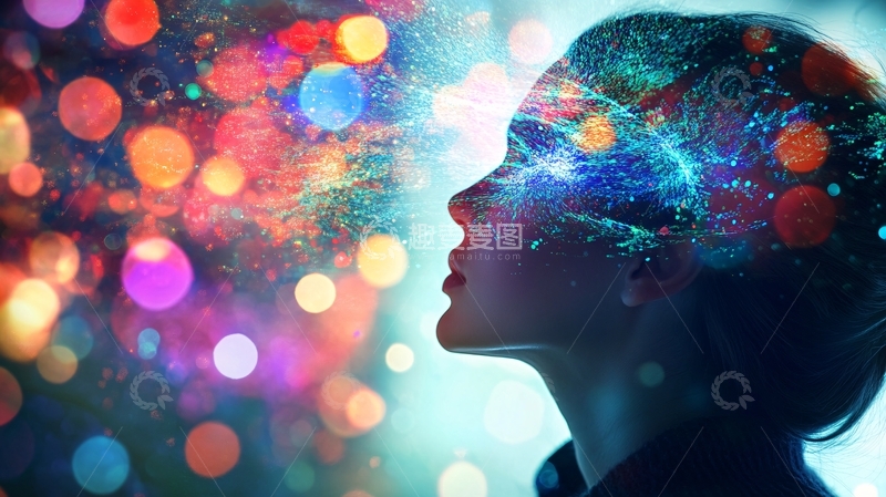 高清大图下载【趣麦麦图】光晕面部轮廓5