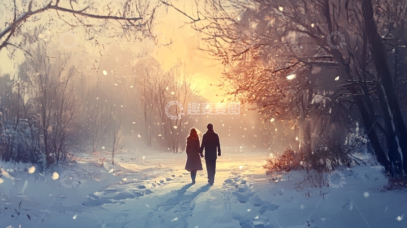 高清大图下载【趣麦麦图】冬天唯美浪漫3