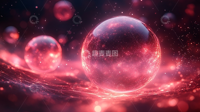 高清大图下载【趣麦麦图】梦幻水晶球背景4