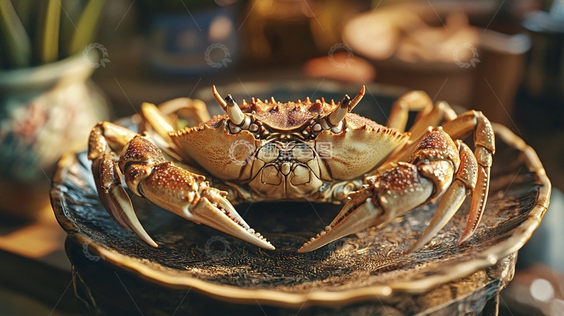 高清大图下载【趣麦麦图】蟹逅金秋2