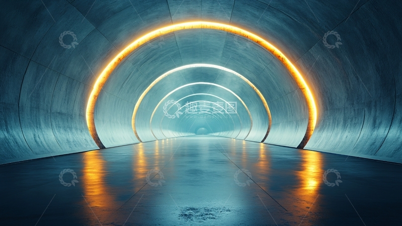 高清大图下载【趣麦麦图】现代时光隧道9