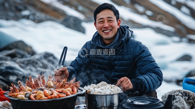 高清大图下载【趣麦麦图】美味不虾说