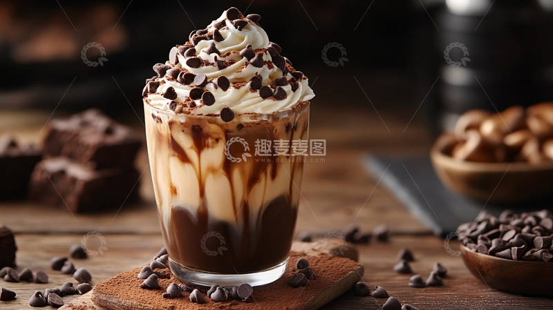 高清大图下载【趣麦麦图】雪山冷萃摩卡