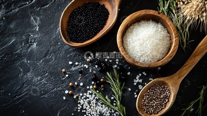 高清大图下载【趣麦麦图】黑色粮食