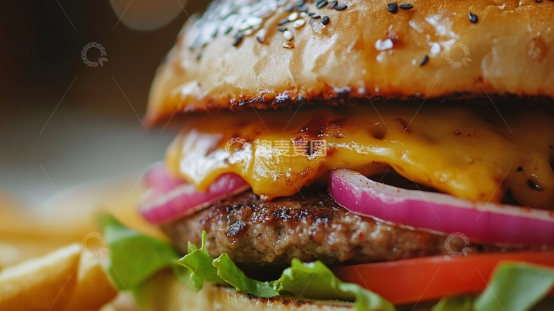 高清大图下载【趣麦麦图】汉堡近拍