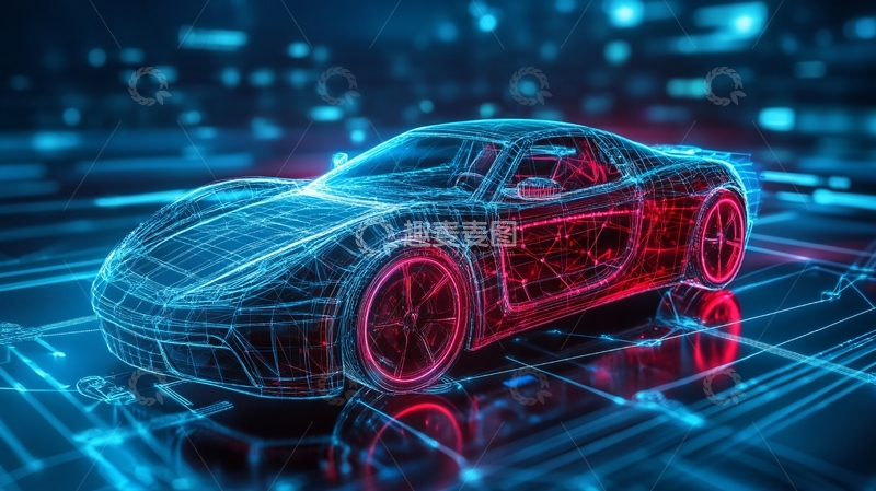 高清大图下载【趣麦麦图】汽车科技背景30