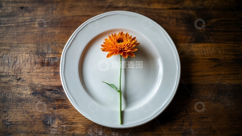 高清大图下载【趣麦麦图】摆盘花朵