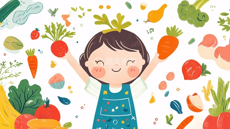 高清大图下载【趣麦麦图】育儿健康饮食1