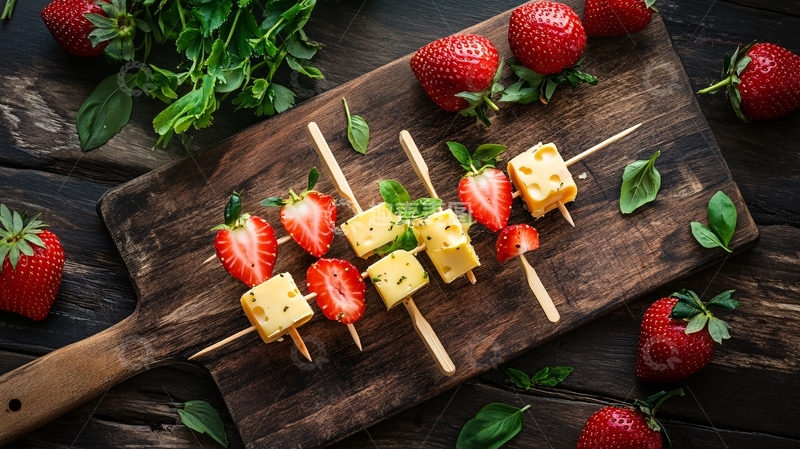 高清大图下载【趣麦麦图】草莓串串