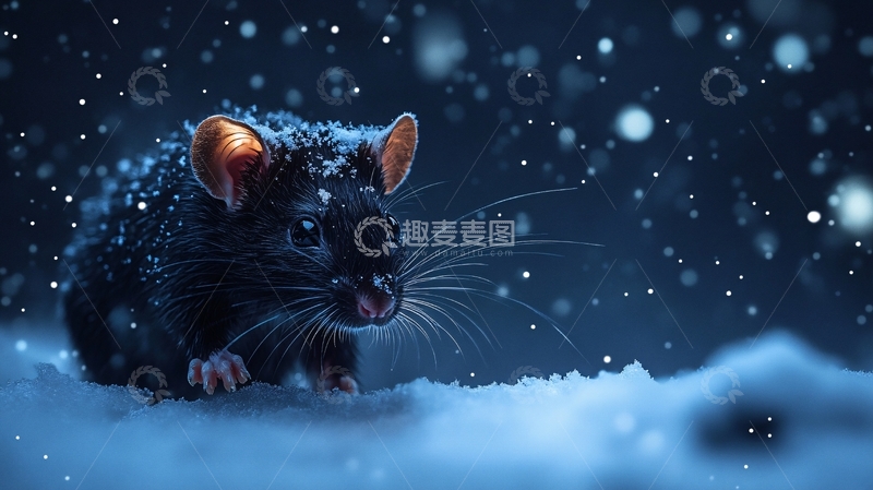 高清大图下载【趣麦麦图】鼠年立冬1