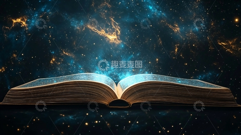 高清大图下载【趣麦麦图】发光的书籍