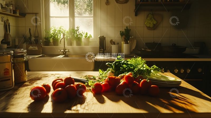 高清大图下载【趣麦麦图】厨房里的阳光2