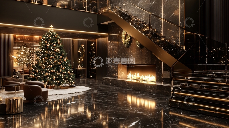 高清大图下载【趣麦麦图】酒店圣诞树