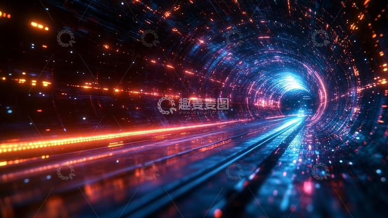 高清大图下载【趣麦麦图】科技感隧道54