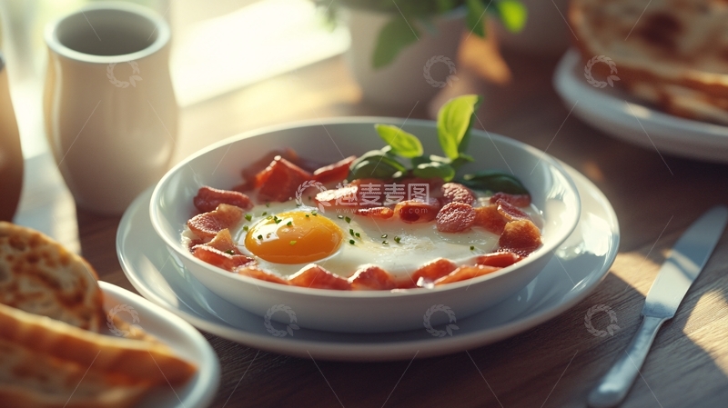 高清大图下载【趣麦麦图】早餐场景图