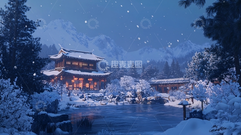 高清大图下载【趣麦麦图】雪景壁纸