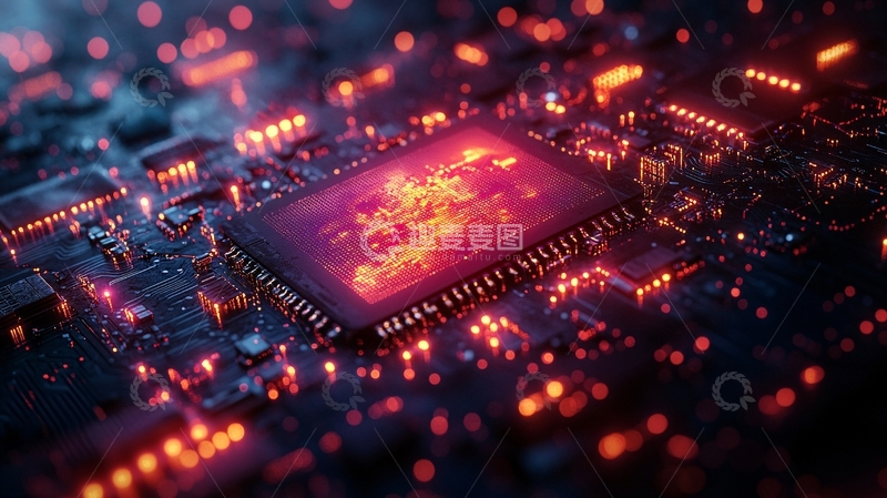 高清大图下载【趣麦麦图】芯片科技集成电路46